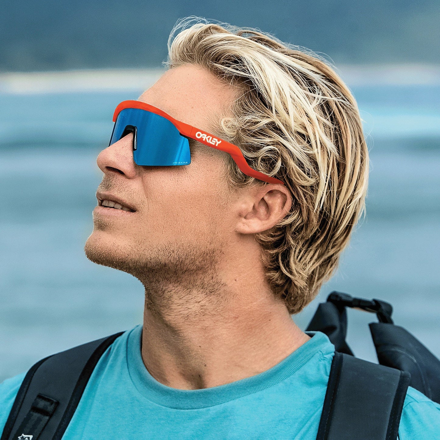Oakley Hydra sport Sunglasses (orange & blue) 🕶️