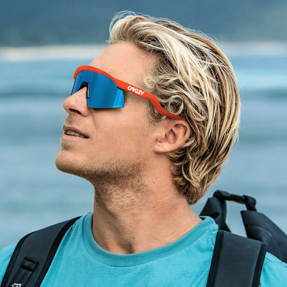 Oakley Hydra sport Sunglasses (orange & blue) 🕶️