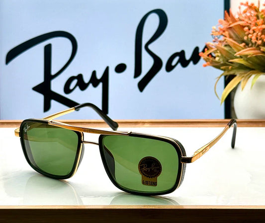 RayBan 4413 GOLD GREEN GLASS LENS