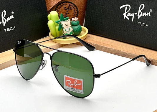 RayBan Aviator Classic Black G-15 UV-400 Sunglasses
