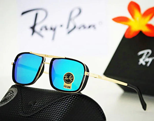 RayBan 4413 GOLD AQUA GLASS LENS