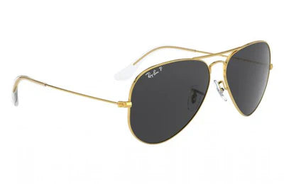RayBan Aviator Classic Gold Black UV-400 Sunglasses