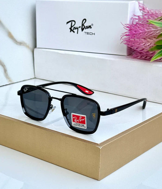 RayBan #6 METAL FULL BLACK UV-400 SUNGLASSES
