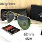 RB Green & Gold 3026 Aviator Causal Latest Sunglass For Unisex