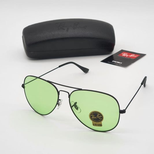 RB Green & Black 3026 Aviator Causal Latest Sunglass For Unisex. (Copy)