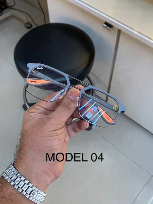 RayBan #4 METAL GREY BLUE CUT UV-400 SUNGLASSES